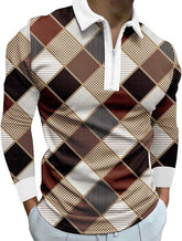 Mens Cotton Long Sleeve Polo Shirts